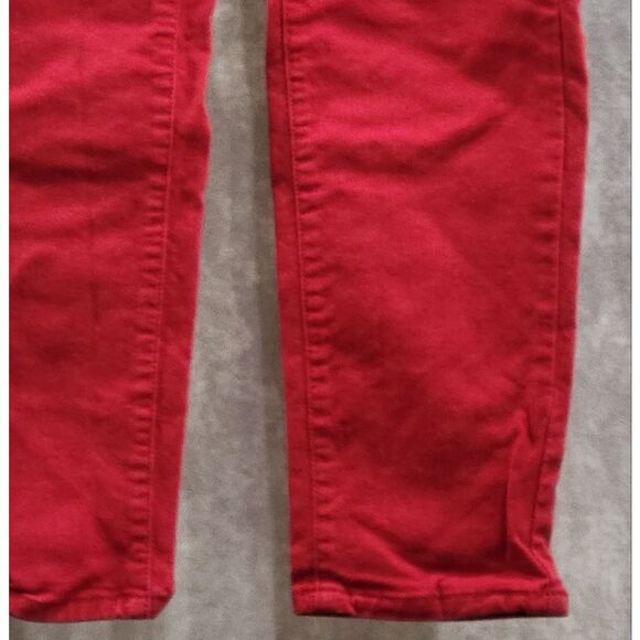 Red Stretchy Skinny Jeans Size 18w - Picture 3 of 9